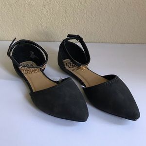 Daisy Fuentes Flats Wide 7 Gray